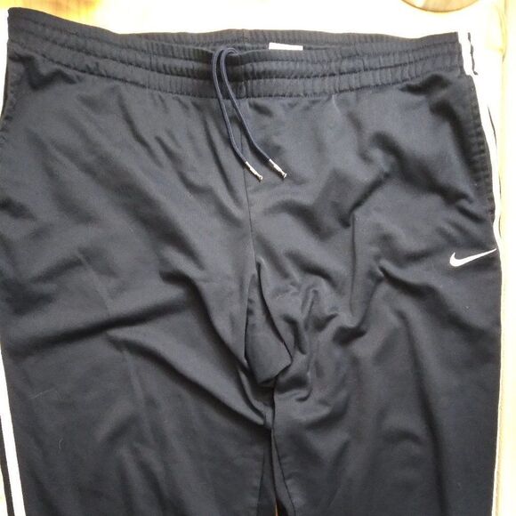 Vintage Nike Small Swoosh Striped Sweatpants Joggers Trainers - Picture 2 of 10